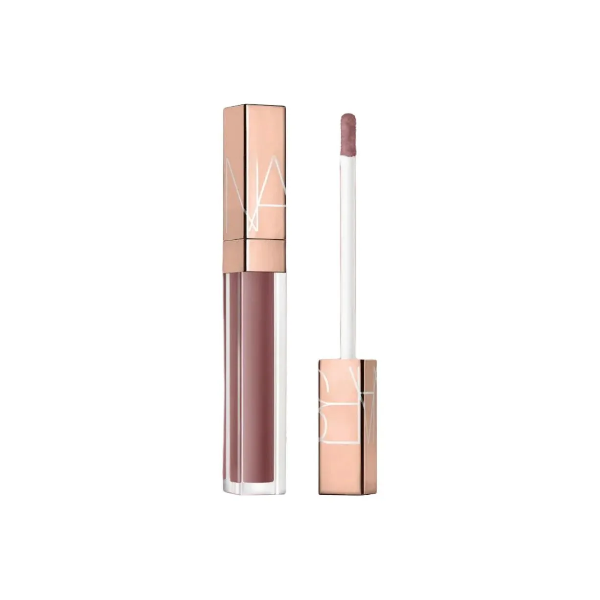 NARS Маленький розовый золотой блеск для губ, мерцающий золотой тюбик, #279 SMOOTH TALK Neon Milk Coffee