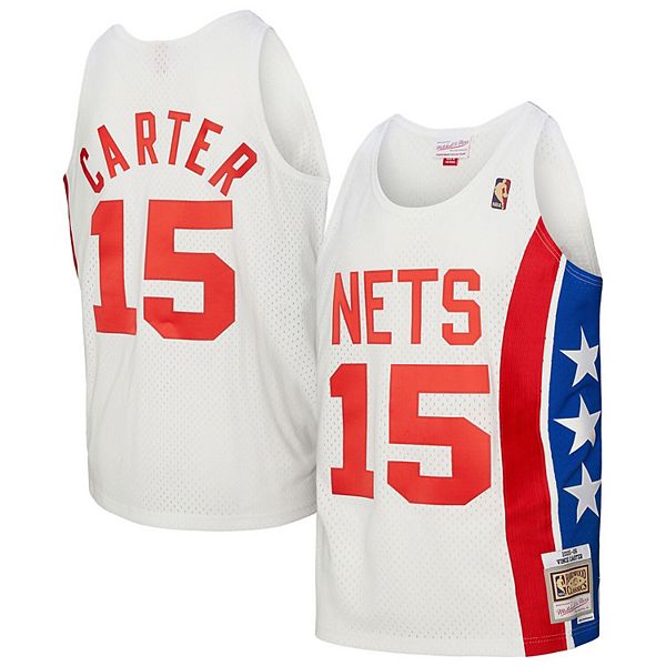 

Мужская футболка Vince Carter New Jersey Nets 2005/06 Hardwood Classics Swingman белая Mitchell & Ness