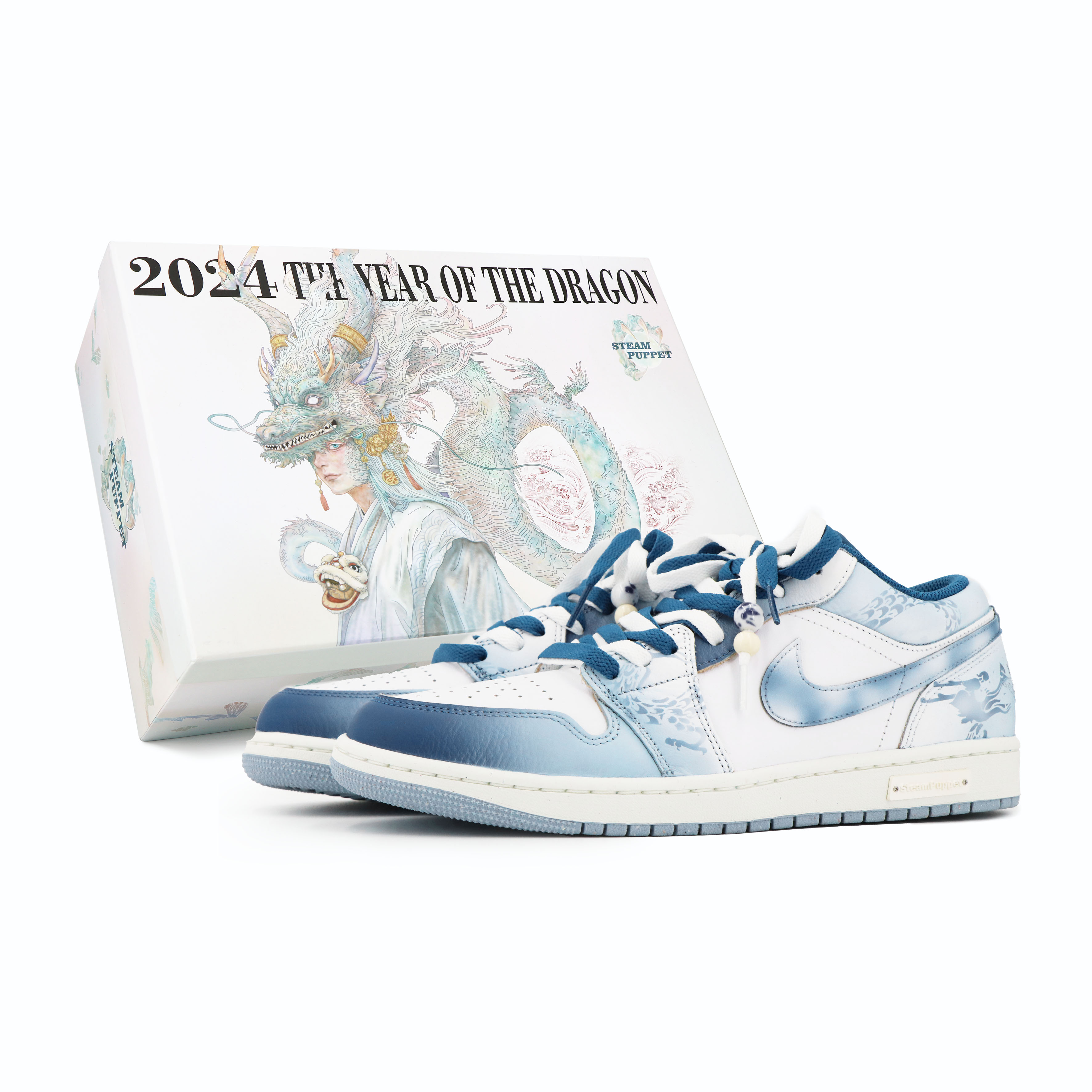 

Баскетбольные кроссовки Air 1 Vintage Unisex Low-Top Blue/White Jordan