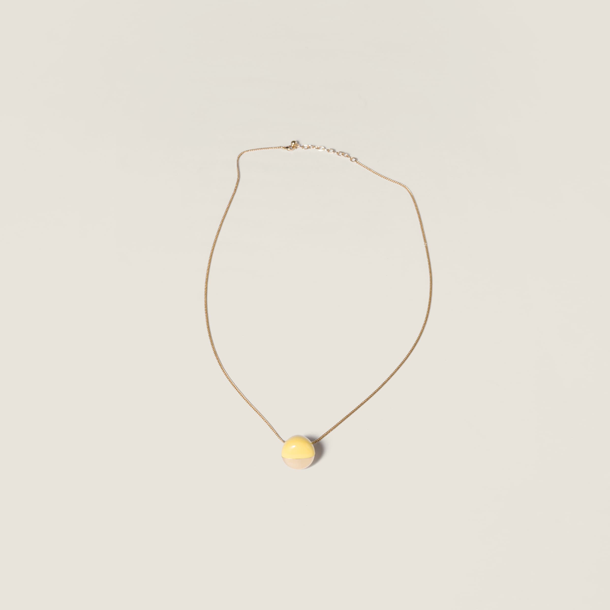 

Металлическое ожерелье MIU MIU, желтый