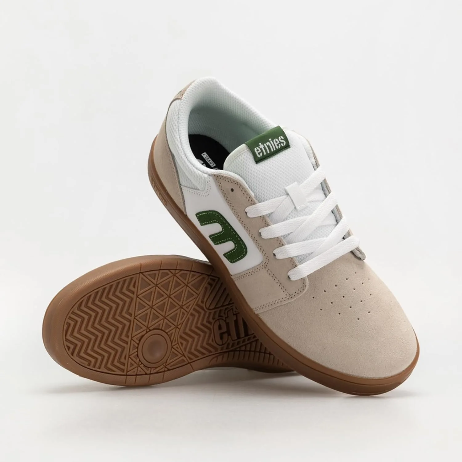 Мужские скейтбордистские кроссовки Etnies Cresta, белый/зеленый — фото 2