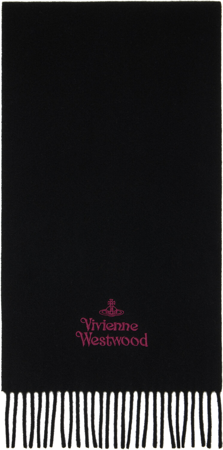 

Вышитый шарф Vivienne Westwood, черный