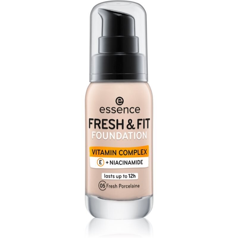 

Essence, Жидкая тональная основа Fresh & Fit, оттенок 05 Свежий фарфор, 30 мл