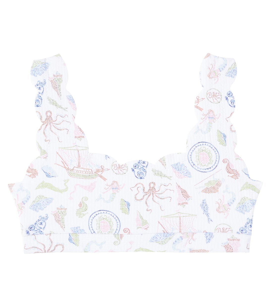 

Бикини-топ Bumby Palm Springs с фигурным краем Marysia Bumby, Cameo Print 1