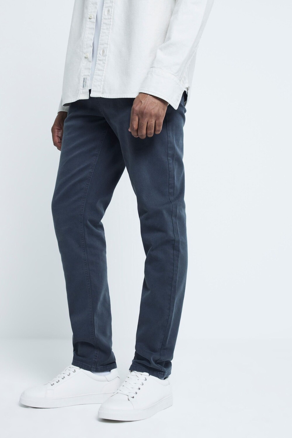 

Джинсы Slim fit из 100% хлопка River Island, серый