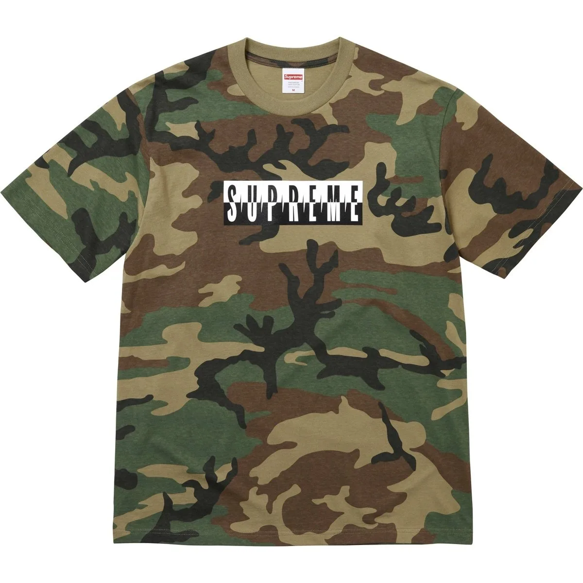 Футболка с разрезом Supreme, Camouflage