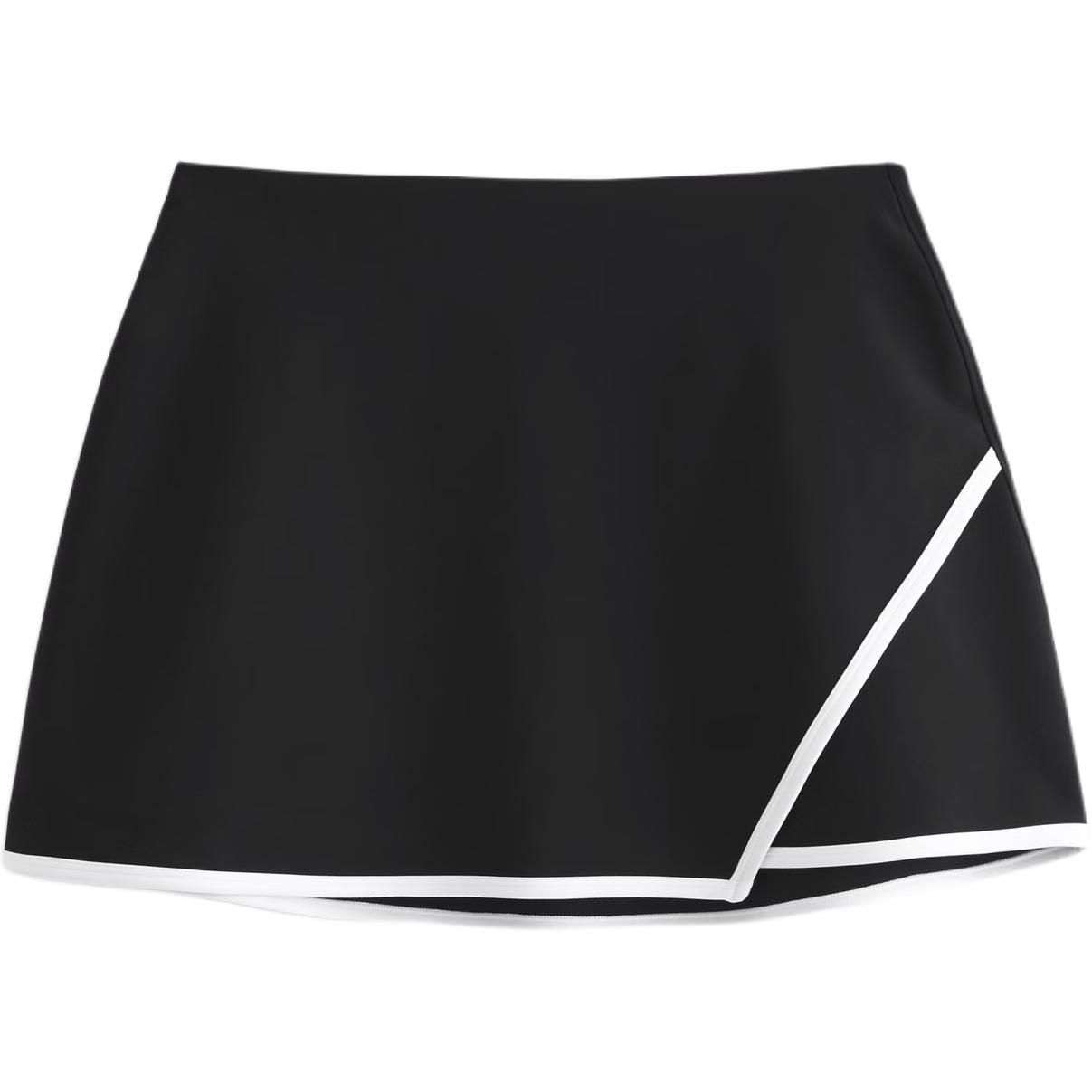 

Повседневная короткая юбка женская Abercrombie＆Fitch, черный