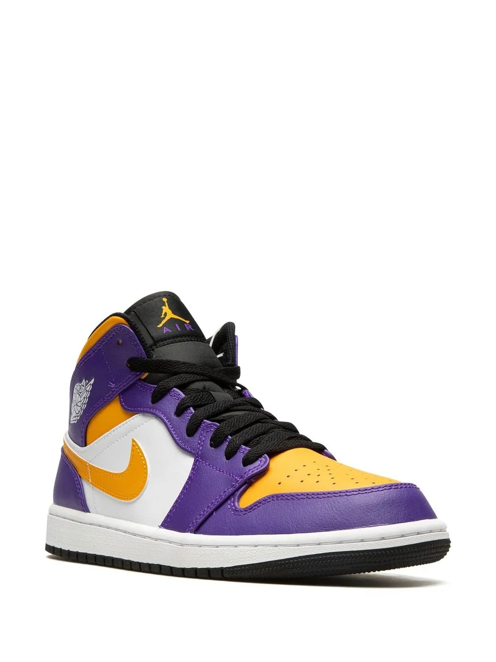 Кроссовки Air  1 Mid Lakers Jordan, фиолетовый — фото 2