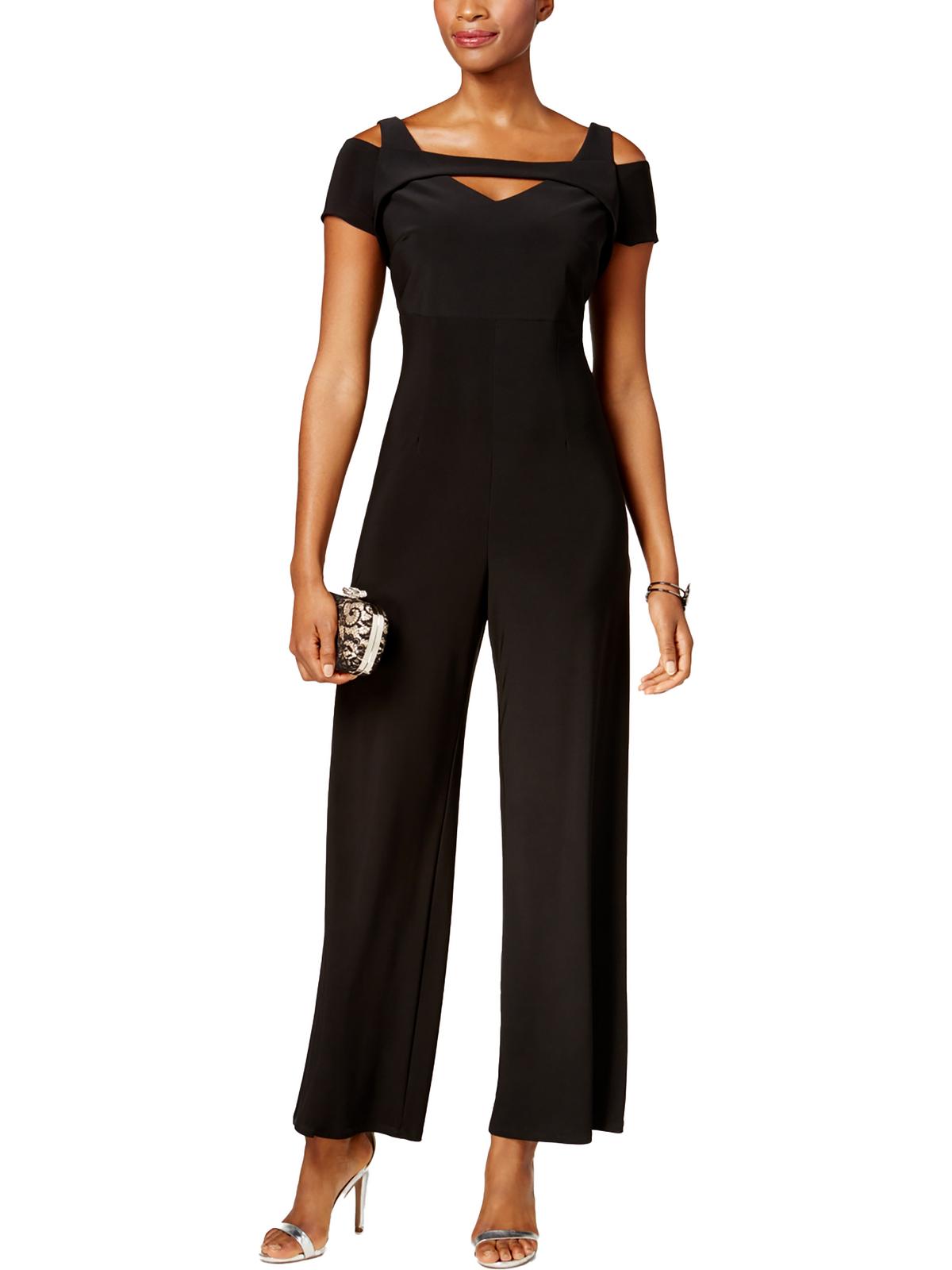 

Женский комбинезон Petites Wide Leg Party NW Nightway, черный