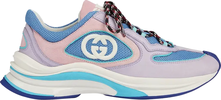 Кроссовки Gucci Wmns Run Sneaker 'Lilac Suede', фиолетовый