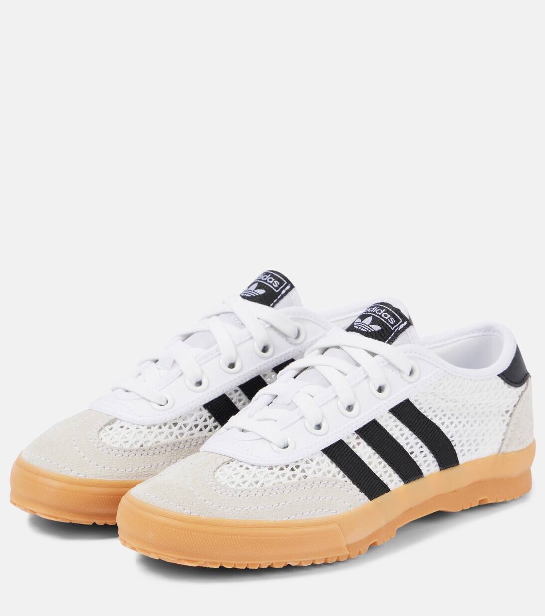 Туфли для настольного тенниса с замшевой отделкой Adidas, цвет ftwr white/core black/gum 1 — фото 4