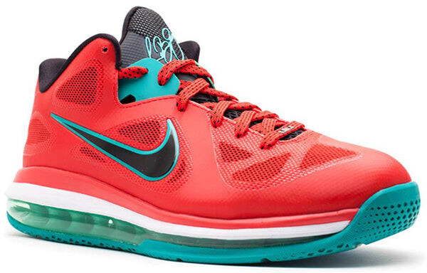Кроссовки lebron 9 низкие Nike, красный — фото 2