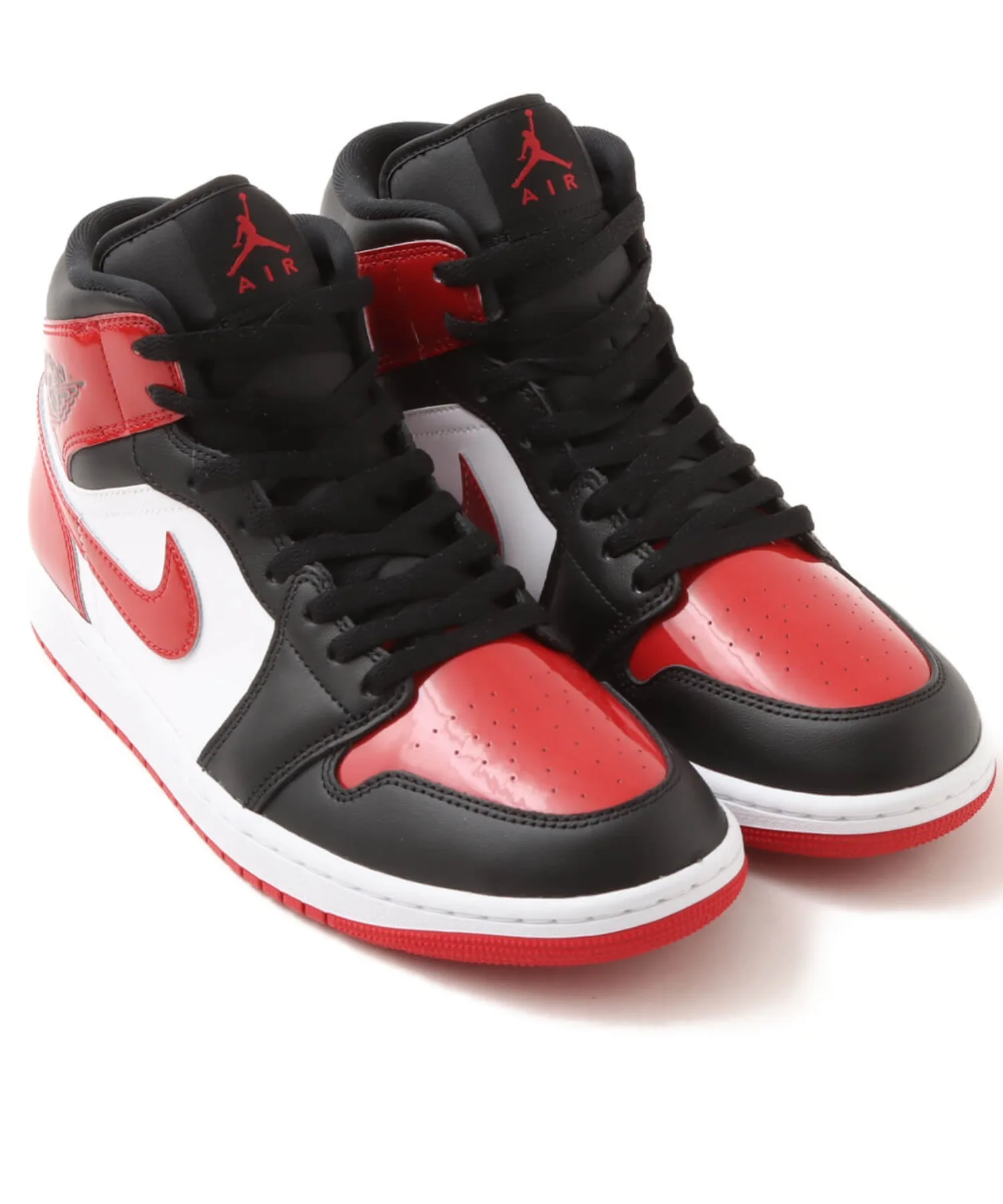 Мужские кроссовки Air Jordan 1 Mid SE, кожа, JORDAN BRAND чёрные