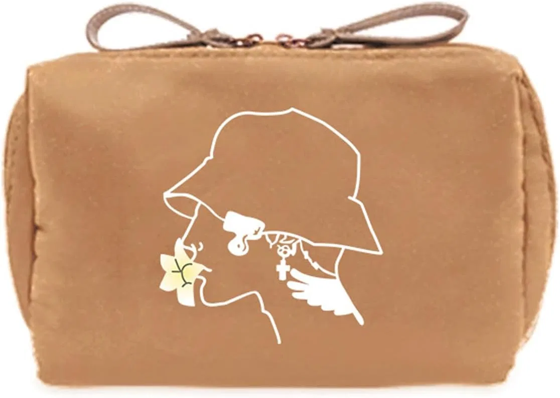 Печатная косметичка для путешествий Msioytog, Khaki