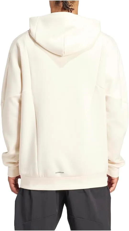 Толстовка adidas Designed For Training Casual Outerwear, влагоотводящая, off white — фото 2