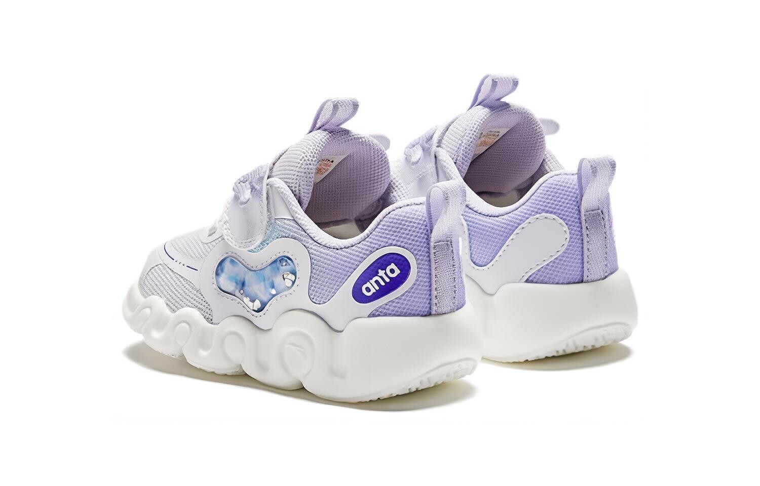 Кроссовки Anta kids Toddler Shoes TD Low-top Lilac, светло-фиолетовый — фото 4