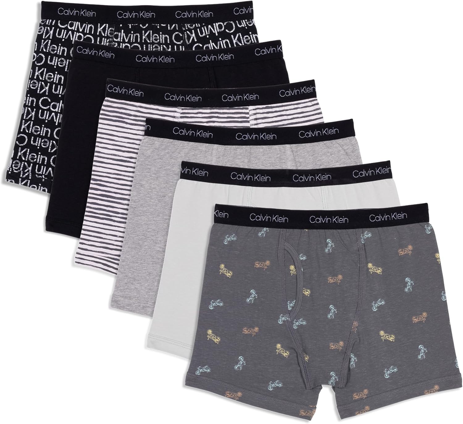 

Комплект из 6 трусов-боксеров для мальчиков Calvin Klein, Calvin Klein Motorcycle