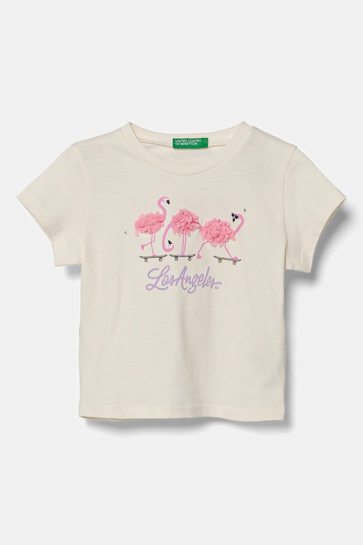 

Футболка из хлопка для детей United Colors Of Benetton, бежевый