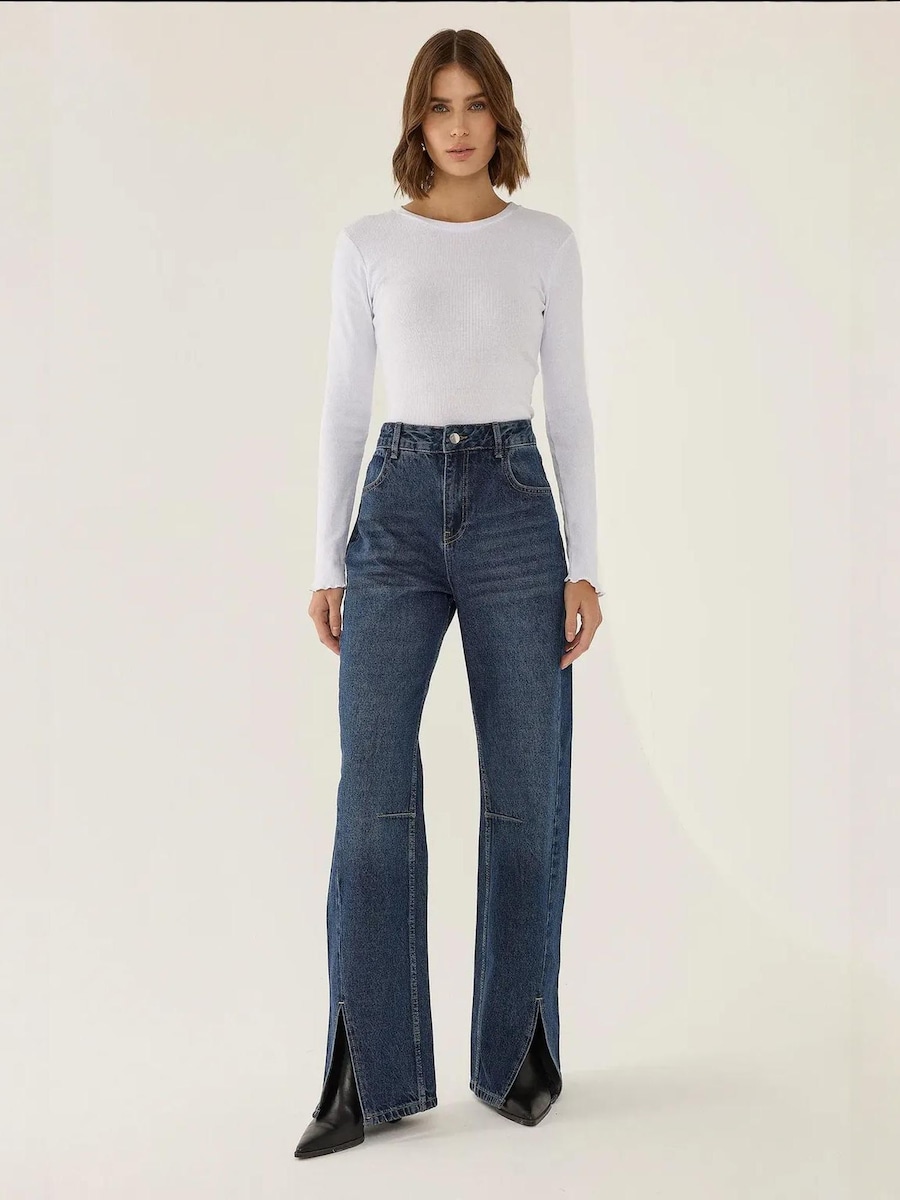 

Джинсы с широкими штанинами Hiccup, Blue Denim