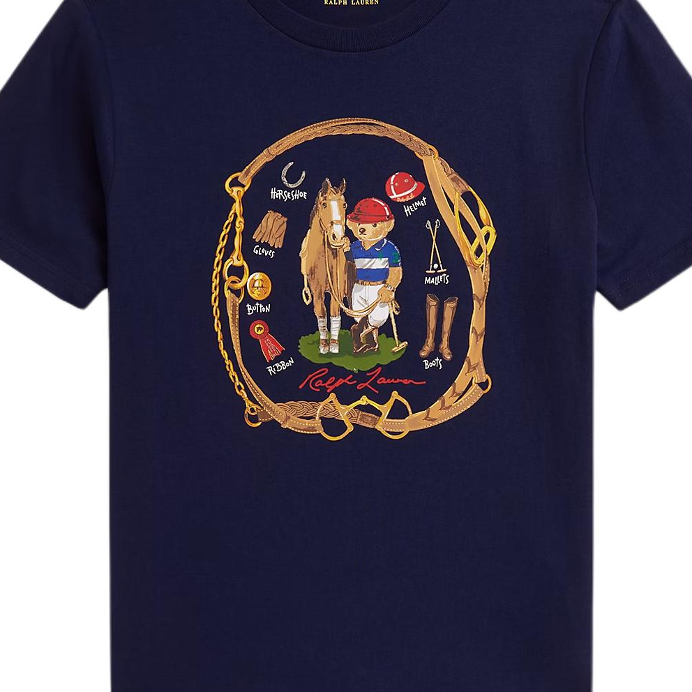 Футболка Kids' Polo Ralph Lauren, marine синий — фото 3