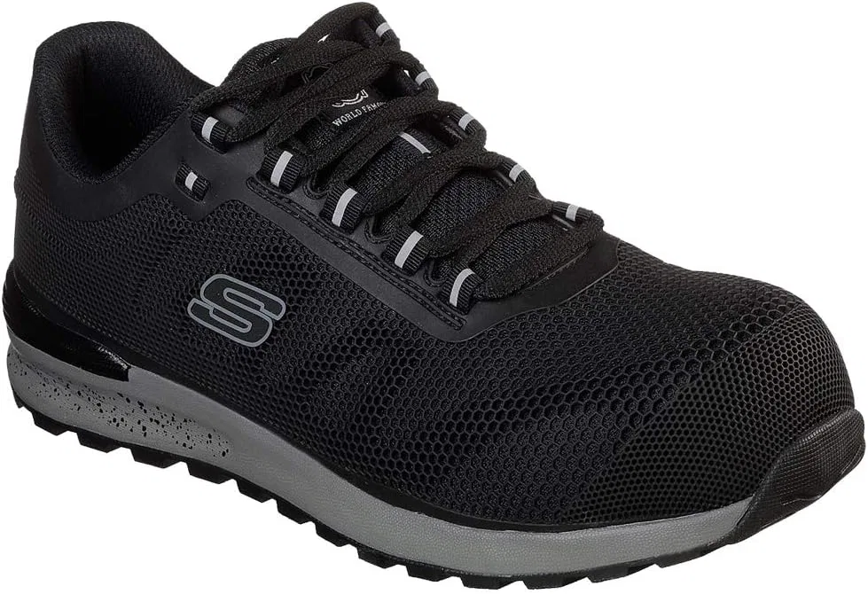 Мужские кроссовки Skechers 77180EC-BLU, Black Textile Synthetic — фото 2