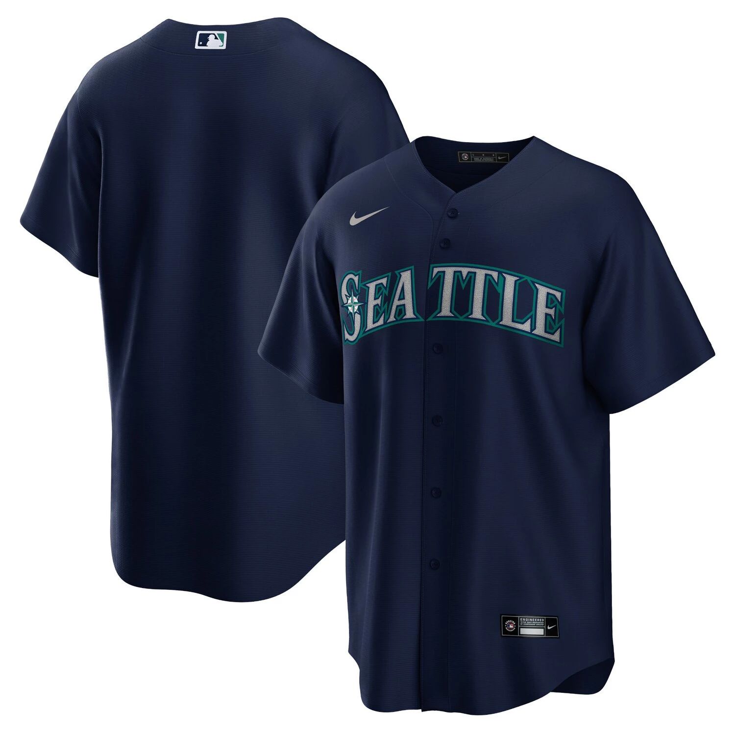 

Мужская футболка Nike Navy Seattle Mariners Alternate Replica Team