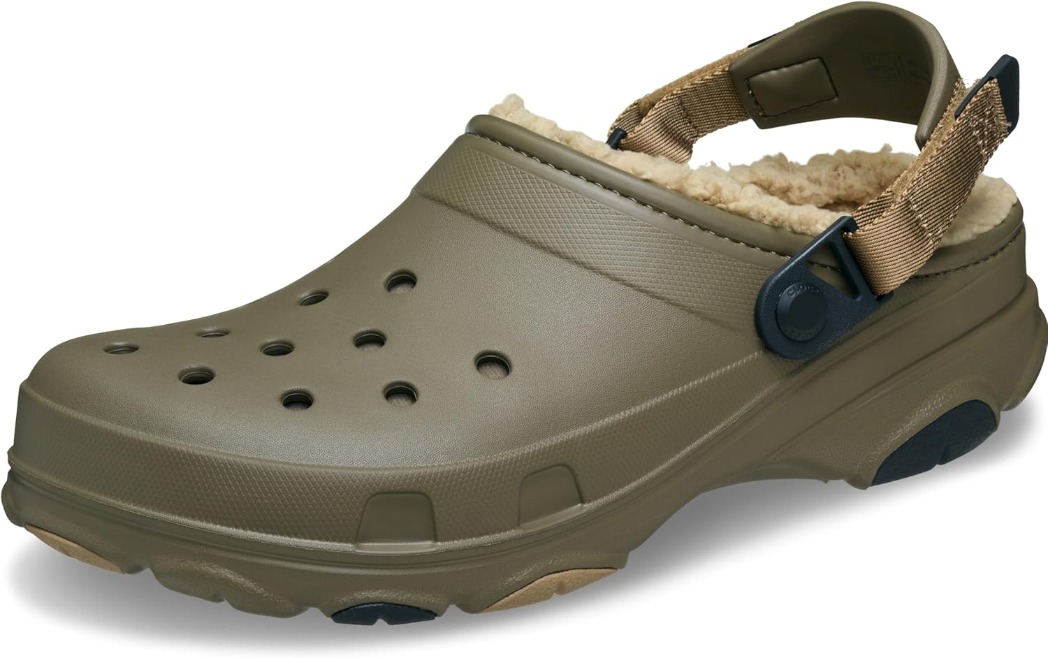 

Кроксы для взрослых с подкладкой и регулируемым ремешком на пятке Crocs, Walnut