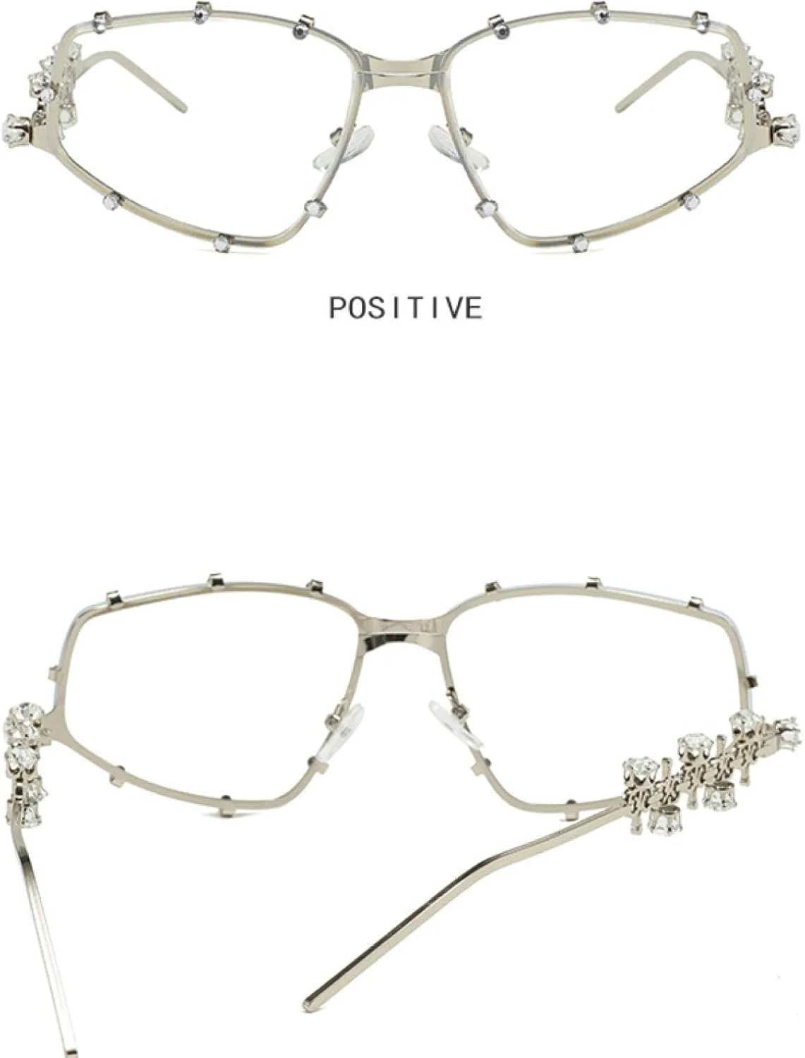 

Модные солнцезащитные очки с бриллиантами для женщин, винтажные, с защитой от УФ-излучения UV400, роскошные, со стразами, в стиле панк VVTWSSW, Gold-gray