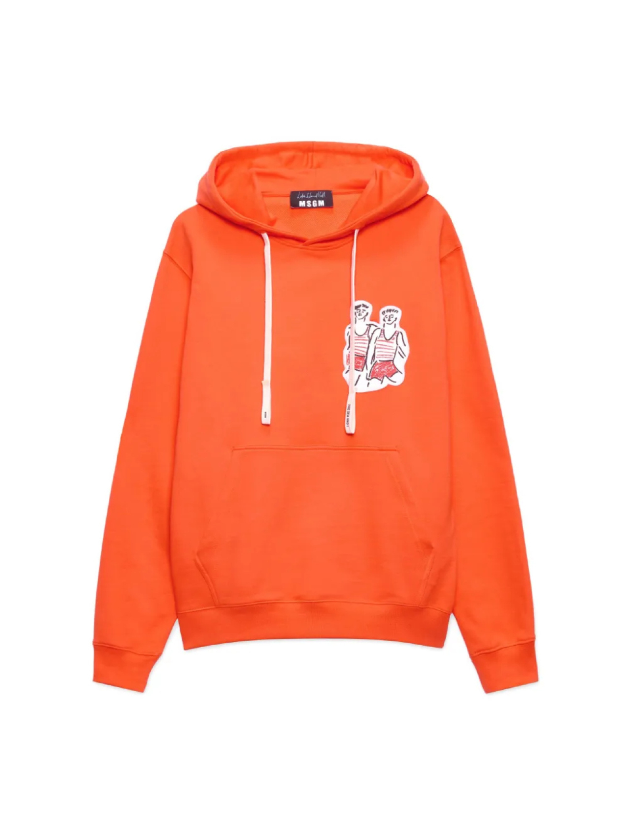 

Толстовка с капюшоном из хлопка MSGM, оранжевый