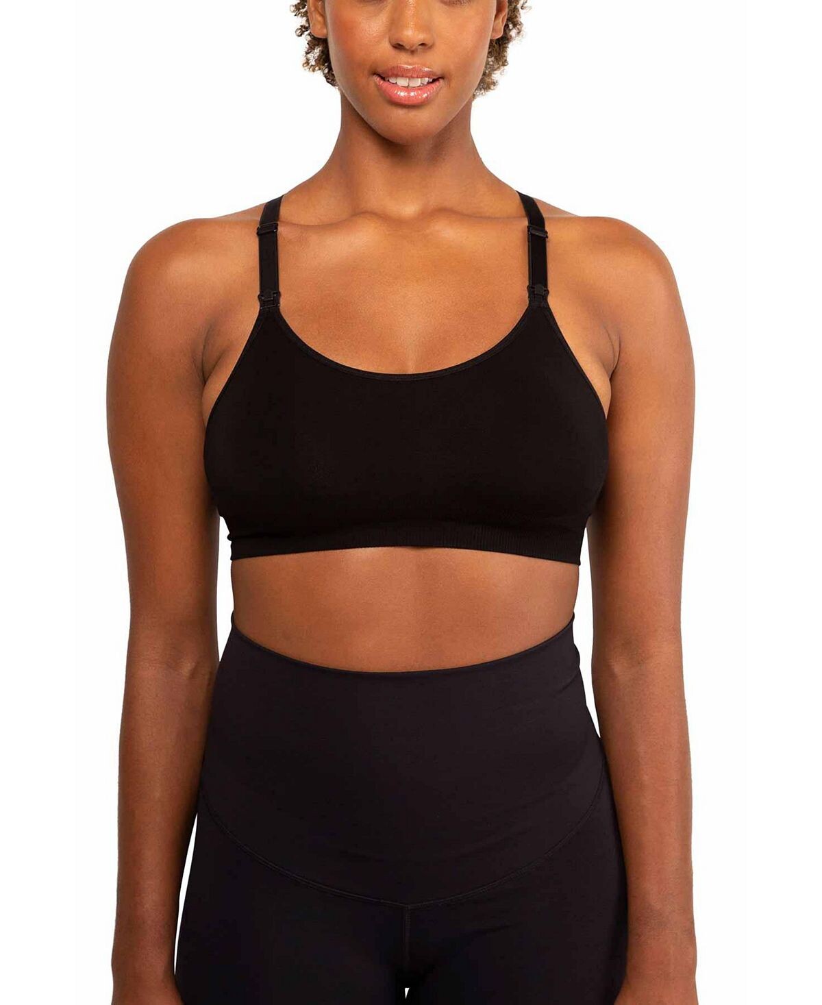 

Бюстгальтер-борцовка для кормления Chelsea сзади Modern Eternity Maternity, черный