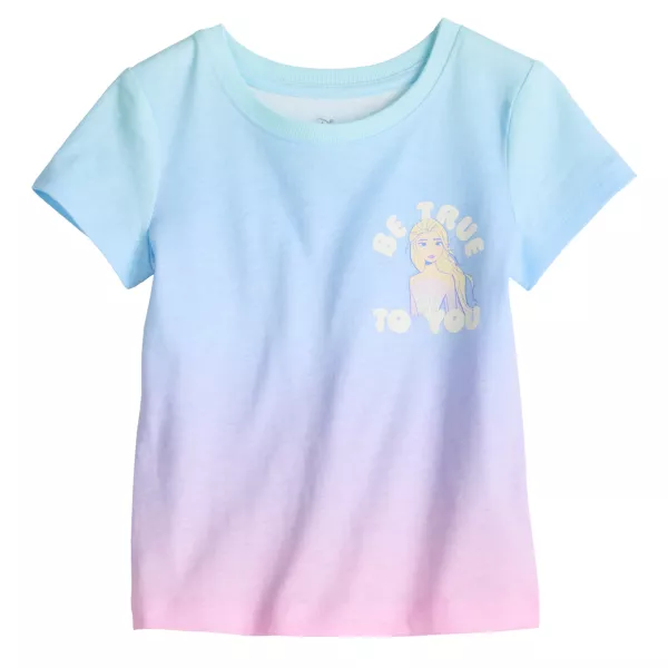 

Футболка с принтом Disney для девочек 4-12 лет Jumping Beans Disney/Jumping Beans, цвет frozen dip dye