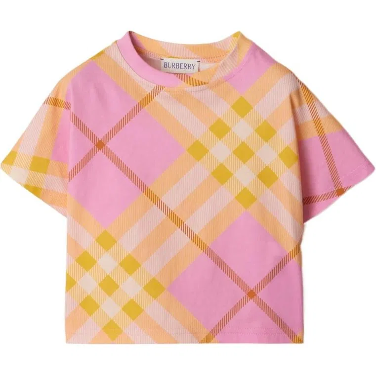 Футболка детская розовая Burberry