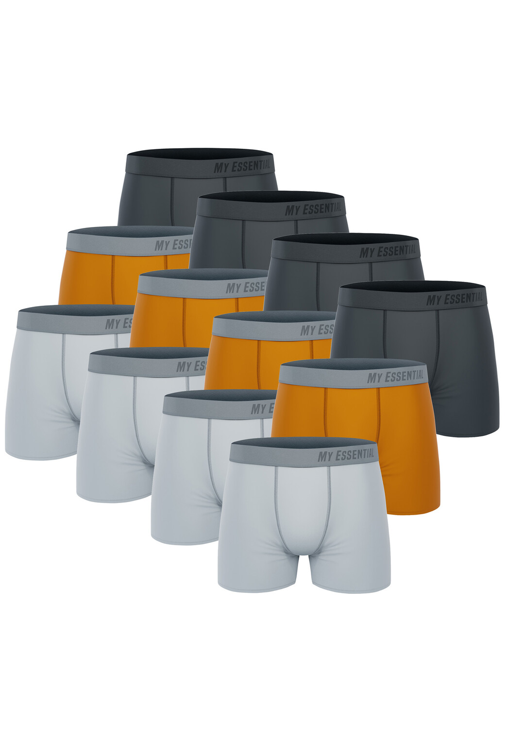 

Боксеры Unbekannt Boxershorts My Essential 12 Pack Boxers Cotton Bio, оранжевый