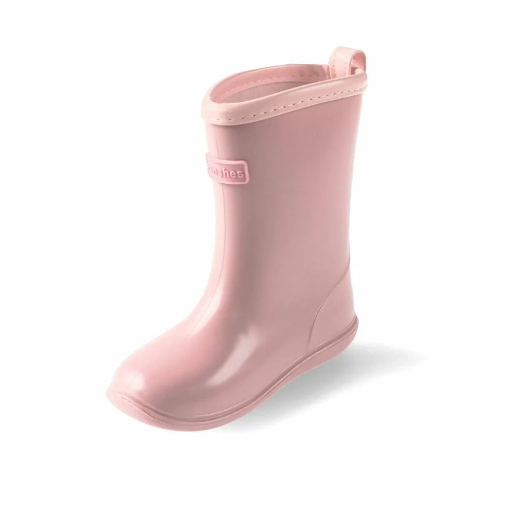 Детские резиновые сапоги с нашивками Branshes, цвет Pink — фото 2