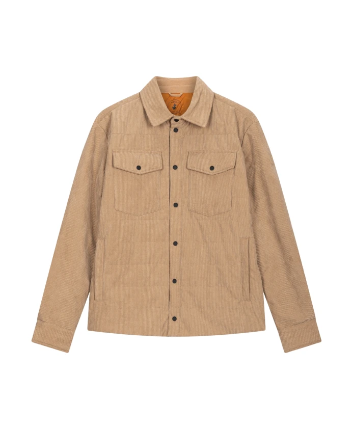 

Бежевая стеганая вельветовая куртка AW25 Save The Duck, бежевый