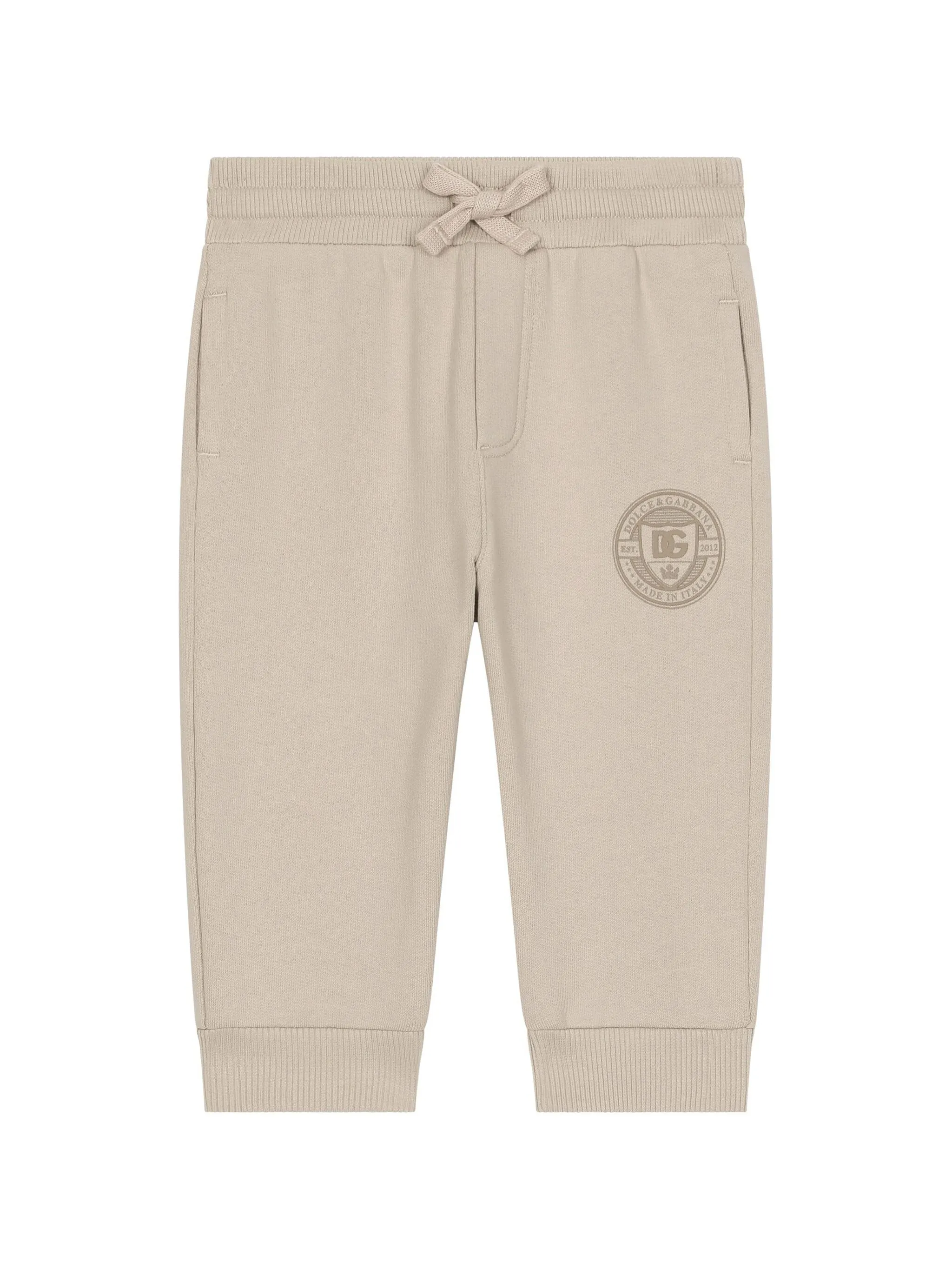 

Спортивные брюки с логотипом Dolce & Gabbana Kids, бежевый