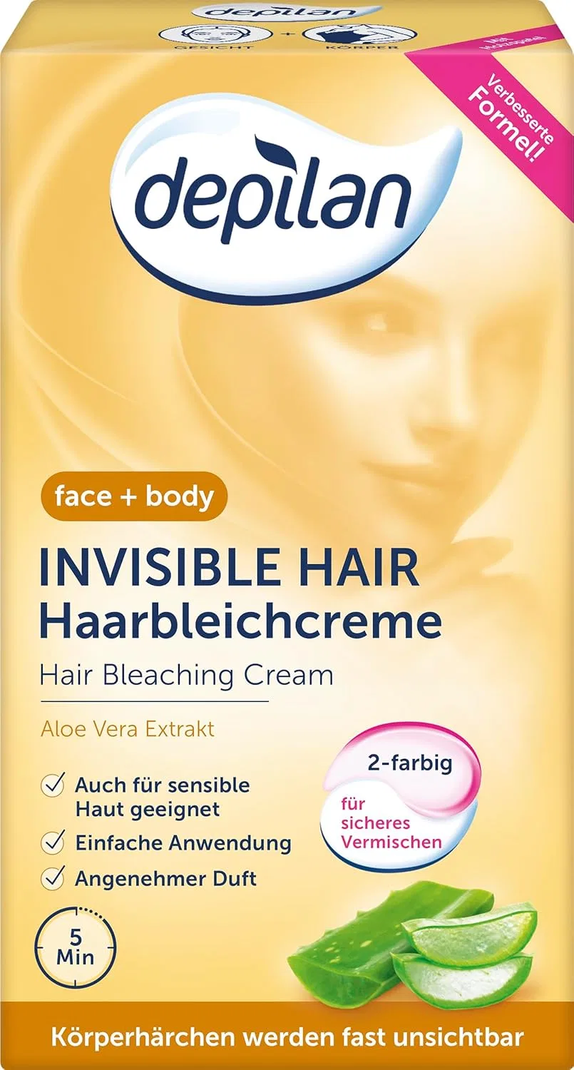 Набор осветляющего крема для волос Invisible Hair Bleaching Cream от Depilan Depilan