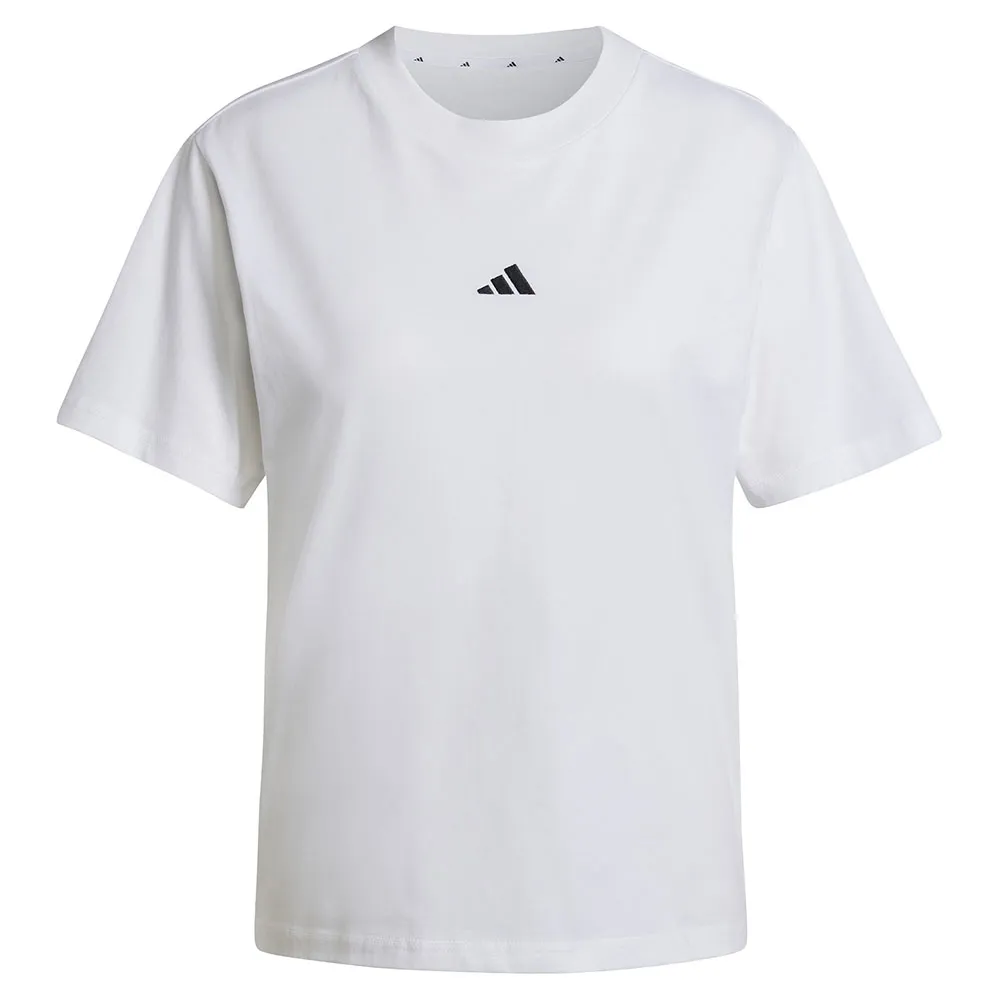 Футболка с коротким рукавом adidas Essentials Small Logo Cotton, белый — фото 3