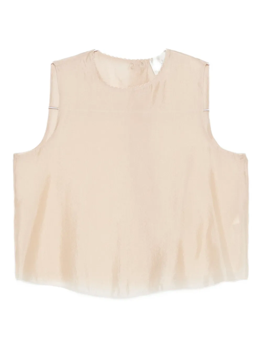 

Топ без рукавов с круглым вырезом Forte Forte, нейтральный