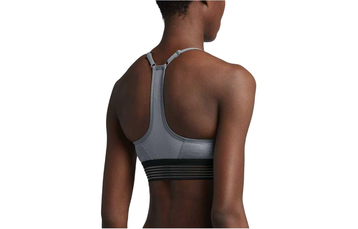 (WMNS) Спортивный бюстгальтер Nike Indy Light-Support Padded Sports Bra 'Iron Grey' — фото 2