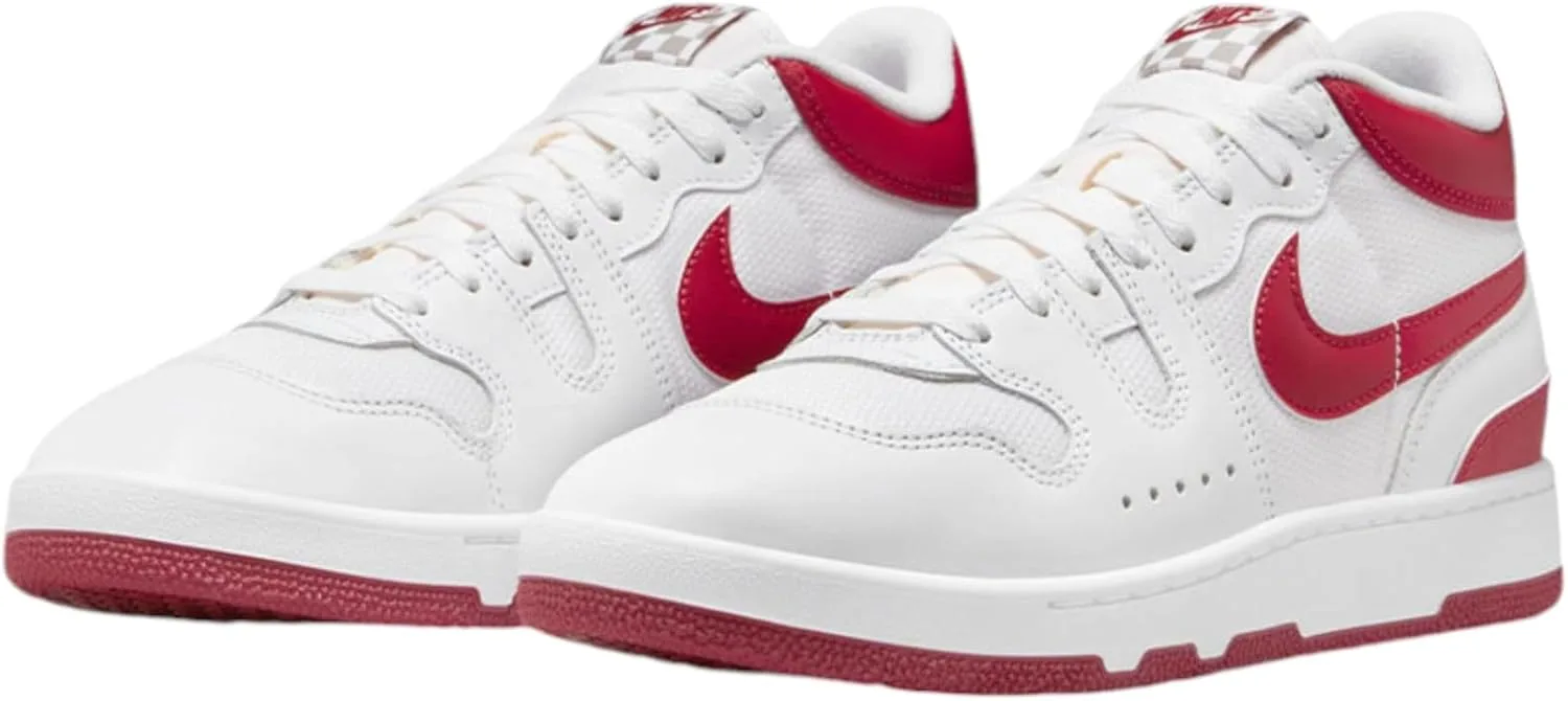 Кроссовки Nike Attack Leather для мужчин и женщин, белый/красный — фото 2