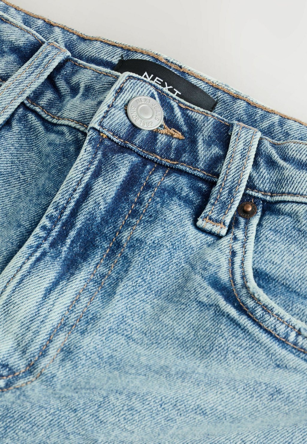 Джинсы свободного кроя PETITE FIT - CROPPED COMFORT STRETCH Next, синий — фото 3