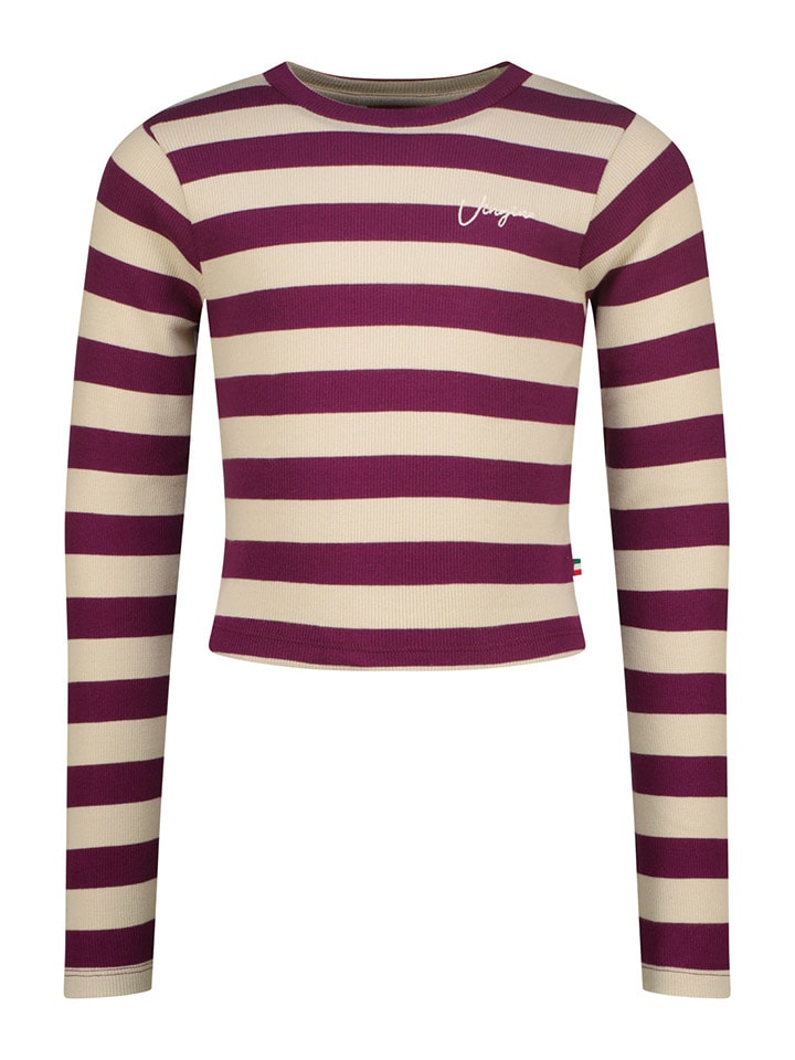 

Vingino Футболка с длинными рукавами фиолетово-бежевого цвета