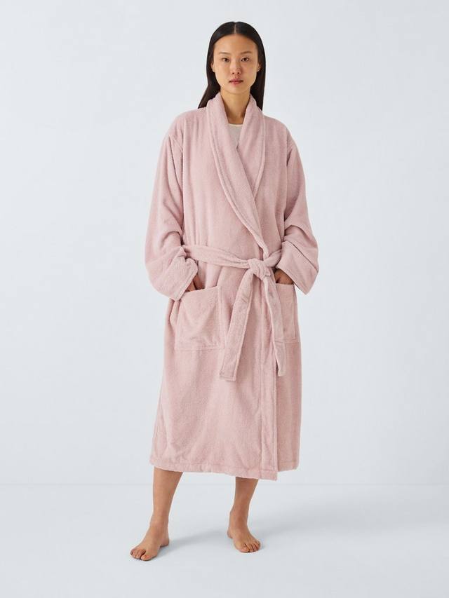 

Египетский хлопковый унисекс банный халат John Lewis, Pale Pink