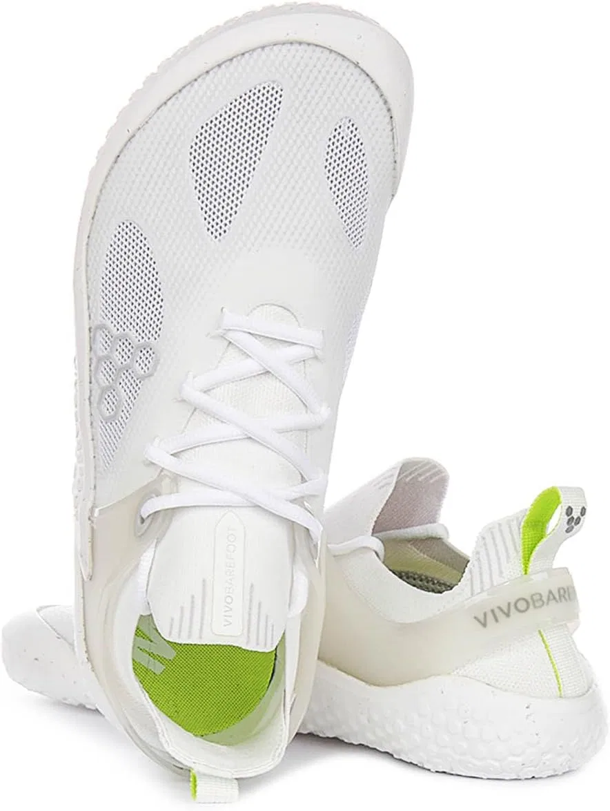 Vivobarefoot Motus Strength, мужские кроссовки для силовых тренировок с подошвой для тренировок босиком, ярко-белый/серый — фото 4