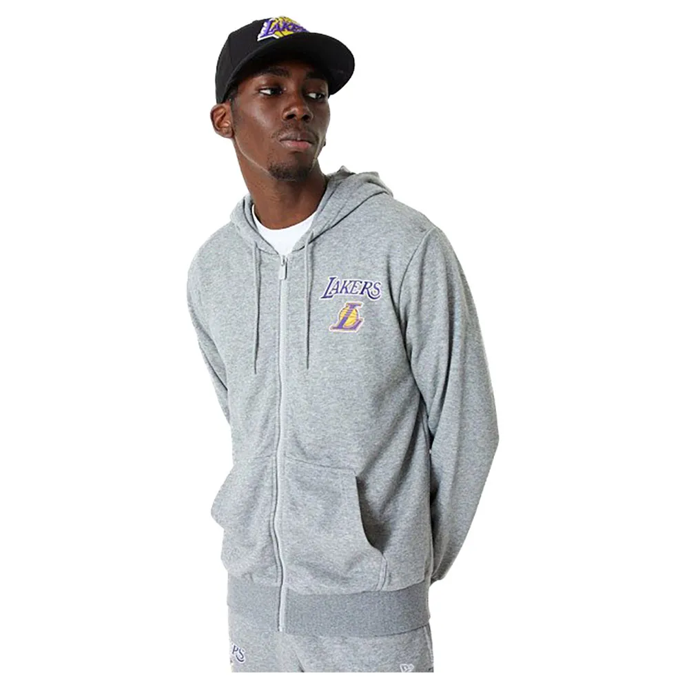

Толстовка New Era NBA Essentials Los Angeles Lakers full zip, серый
