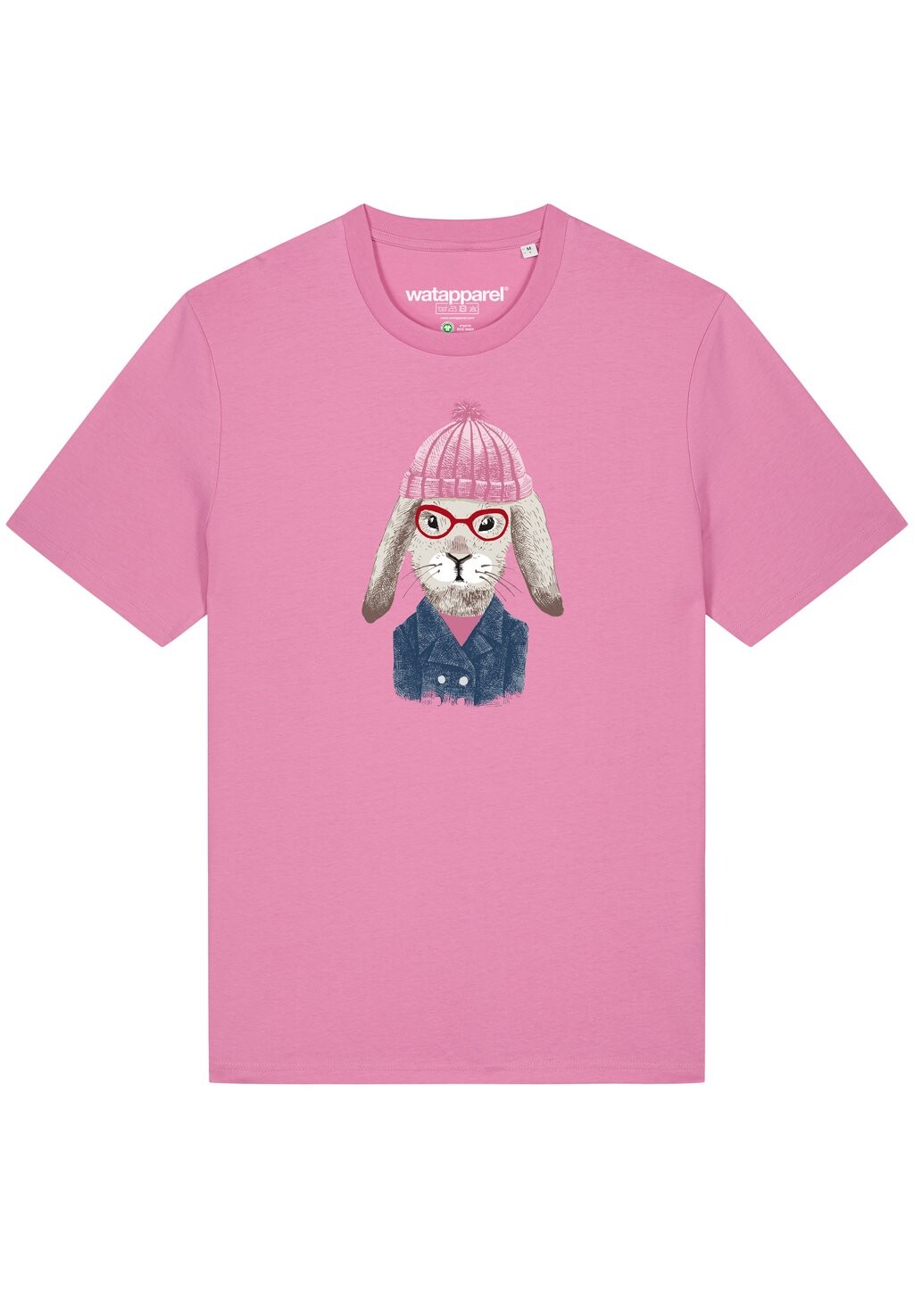 

Футболка с принтом HASE Watapparel, цвет bubble pink