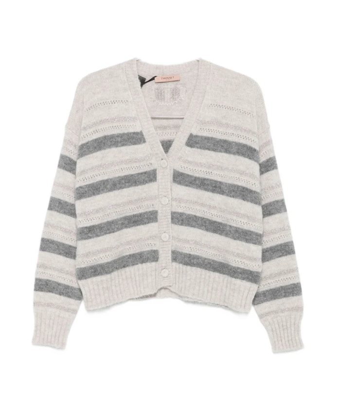 

Серый свитер из смеси шерсти альпаки Twinset, серый