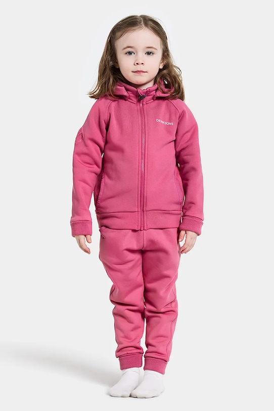 Толстовка SILJAN KIDS FZ Didriksons, розовый — фото 4