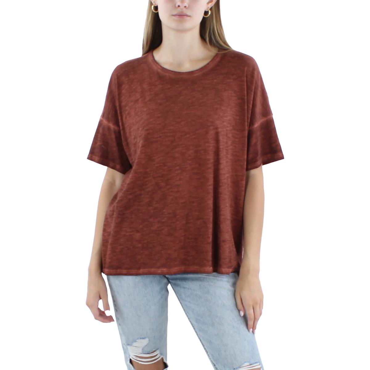 

Женская футболка из органического хлопка Space Dye Eileen Fisher, коричневый